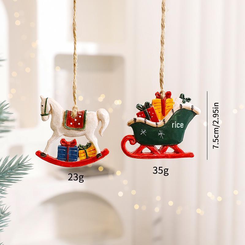 Cross-border Christmas Reindeer Ornaments: Cartoon Tree Decorations & Holiday Accessories