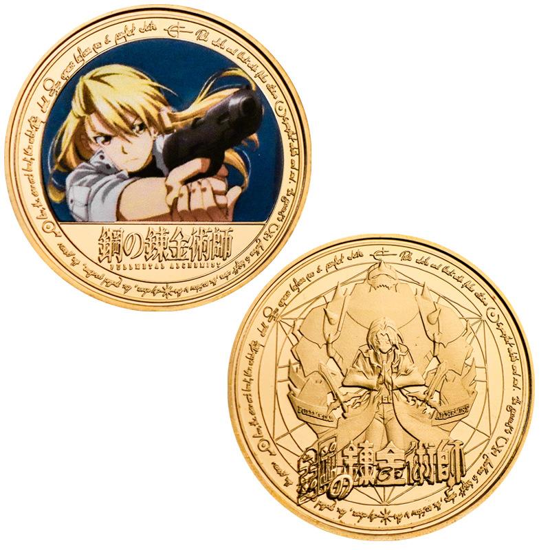 Steel Commemorative Coins, Anime Coins, Peripheral Commemorative Coins, Die Cast Metal Coins, Badges, Gifts