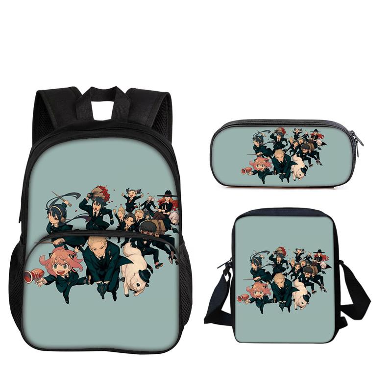 3pcs Set Knapsack for Boys Girls Best Gift Regretevator Gnarpy Child School With Lunch Box Pencil Bags School Pupil Bags