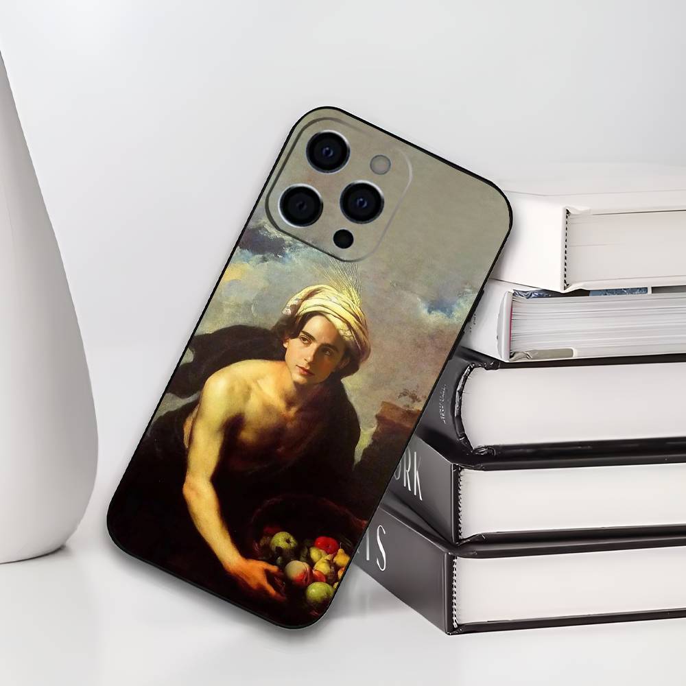 T-Timothee C-Chalamet Phone Case For IPhone 17,16,15,14,13,12,11,Plus,Pro,Max,Plus,XS,soft case Black silicone