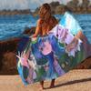 Date A Live Anime  Microfiber Printed Beach Towel Mountain Climbing Yoga Beach Swimming Running Absorbent Soft Towel