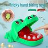 Children's Crocodile Bite Finger Toy Keychain - Cartoon Mini Game Pendant