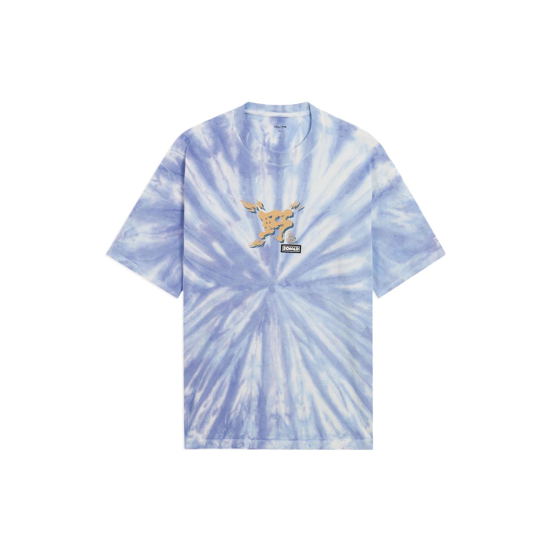 Li-Ning x Disney Graphic Tie-Dye T-shirt Light Blue Men s AHSS249-3 M