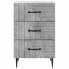 Nightstand Concrete Gray 43 x 41 x 66.5 cm Particleboard