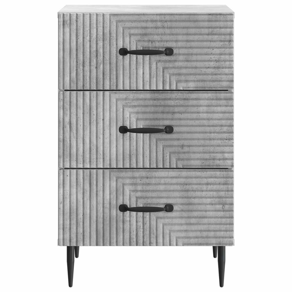 Nightstand Concrete Gray 43 x 41 x 66.5 cm Particleboard