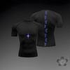2026 Anime Graphic Compression Shirts for Men Athletic Quick Dry Tshirts Tees Tops Gym Workout Undershirts Short Sleeve Rash Guard