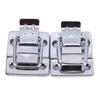 Metal Box Latch Spring Loaded Toggle Catch Zinc Alloy Case Buckle with Rubber Pad for Toolbox, Chest, Cabinet, Hardware