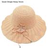 Fashion Casual Wide Brim UV Protection Straw Hat Breathable Beach Cap Bucket Hat Summer Sun Hat