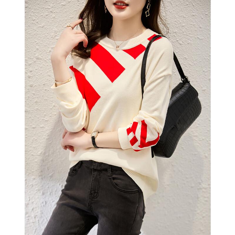 

Жіночий светр з довгим рукавом та круглим вирізом Firstview Free Size