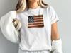 Postarzana koszulka z flagą USA, Vintage patriotyczna koszulka Wyoming