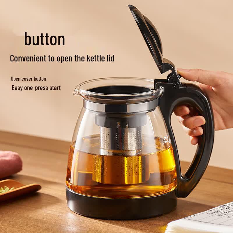 Glass Teapot with Stainless Steel Infuser