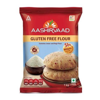 Aashirvaad Nature's Superfoods Glutenvrije Bloem, Pak van 1 kg, 100% Puur & Natuurlijk en Tarwevrij | Vezelrijke Atta
