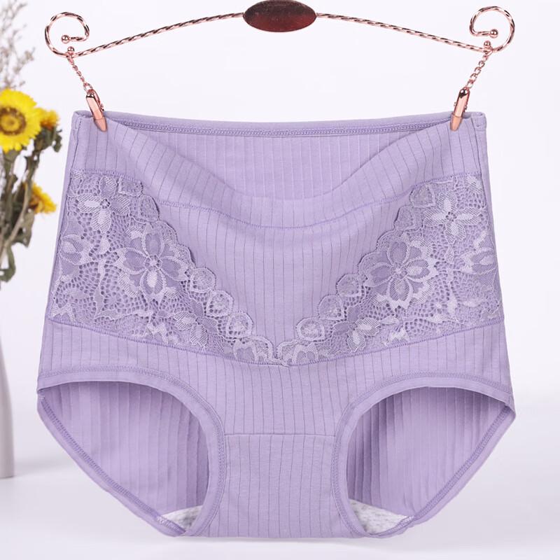 LANGSHA Ropa interior de algodón para mujer con control de abdomen de cintura alta (3 paquetes)