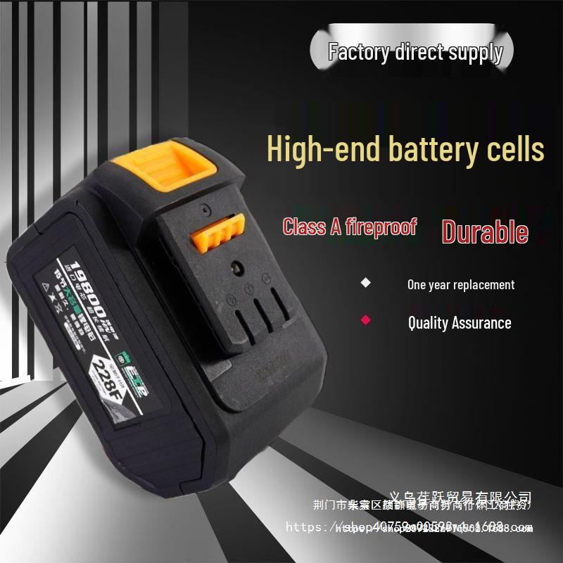Large A3 48V-88V Electric Wrench and Angle Grinder with Universal Lithium Battery.