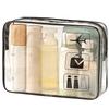 Travel Waterproof Pvc Toiletry Bag Large Capacity Organizer For Packing And Cosmetics Storage