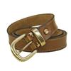 2.8Cm Women'S Belt Pure Copper First-Layer Cowhide Harbor Style Jeans Fashion Trendy Decorative Belt