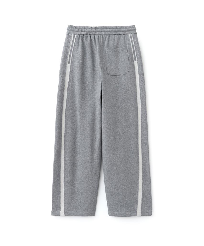 AOTT Single-Pleat Line Taping Sweatpants Gray