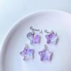 Five-Pointed Star Resin Pendants Tags for DIY Jewelry Making Keychain Crafts