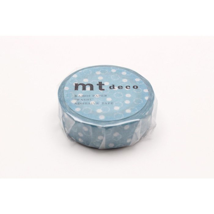 Cotton Flower Masking Tape - Blue - 1.5 Cm X 7 M