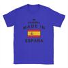 Spain Spanish Map T Shirt Summer  Trendy Cool TShirts Men Cotton Crew Neck Oversized Clothing Short Sleeves Vintage Tshirt