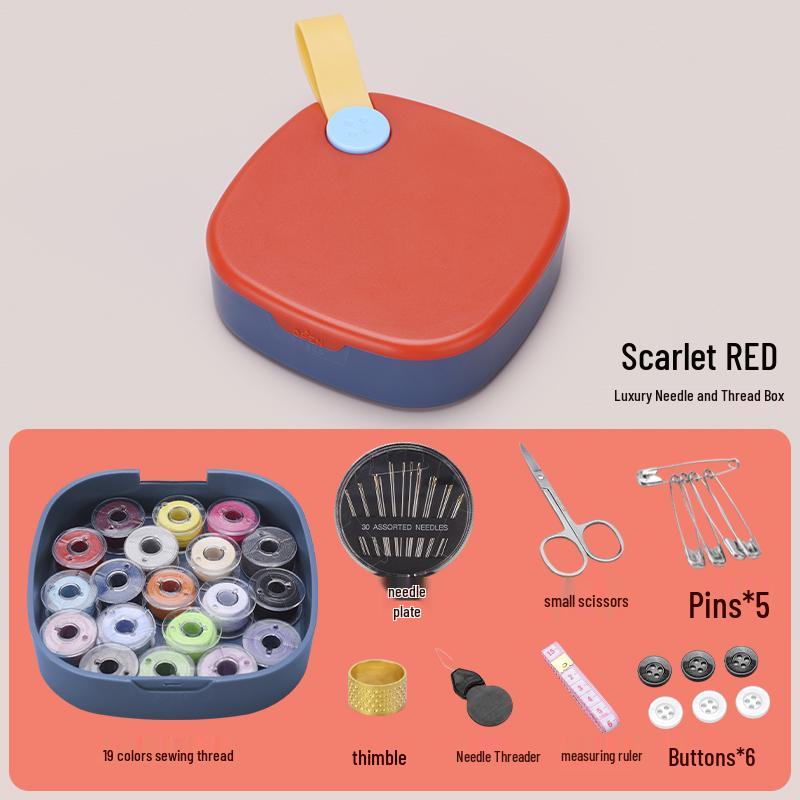 High-Capacity Handmade Sewing Kit: Deluxe Needle and Thread Pouch for Home & Travel