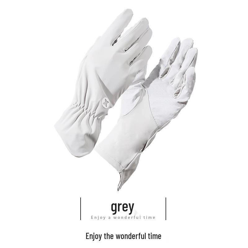 

Жіночі рукавички з льодяного шовку з УФ-захистом, для сенсорного екрану, для літнього водіння та їзди на велосипеді