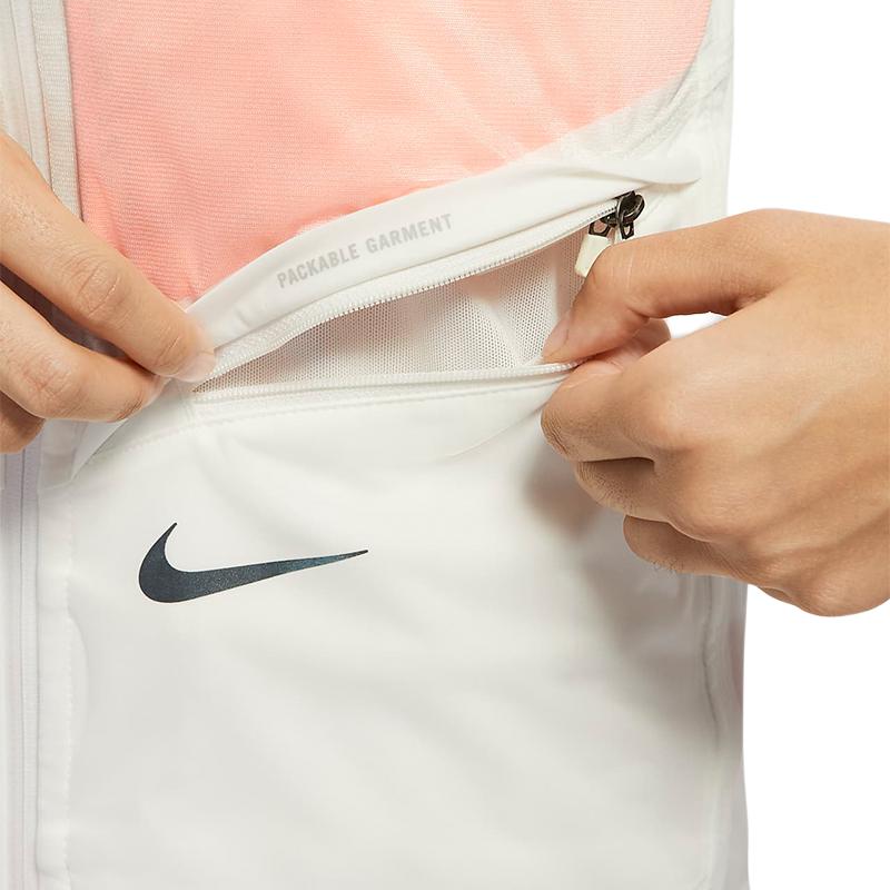 Nike Lightweight Down Jacket With Wind Protection Women Outerwear Sail-White Atomic-Orange DD6420-133