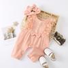 0-18 Months Baby Girl Bodysuit Newborn Baby Girl Romper Sleeveless Jumpsuits+Headband Infant Girl Summer Fashion Playsuit Outfit