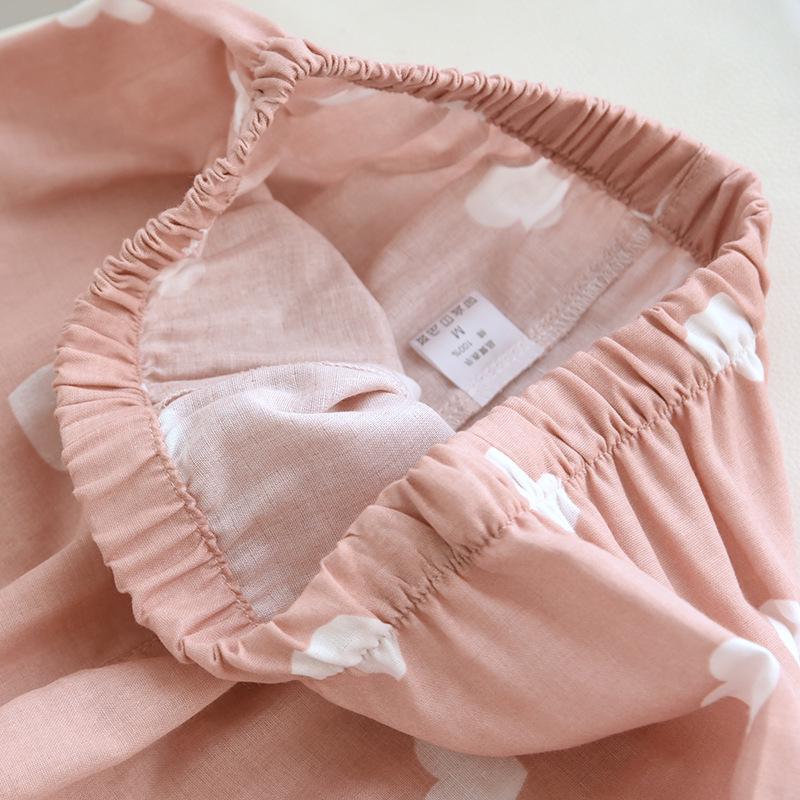 Women's 2023 Summer Cute Short Sleeve Cotton Pajama Set