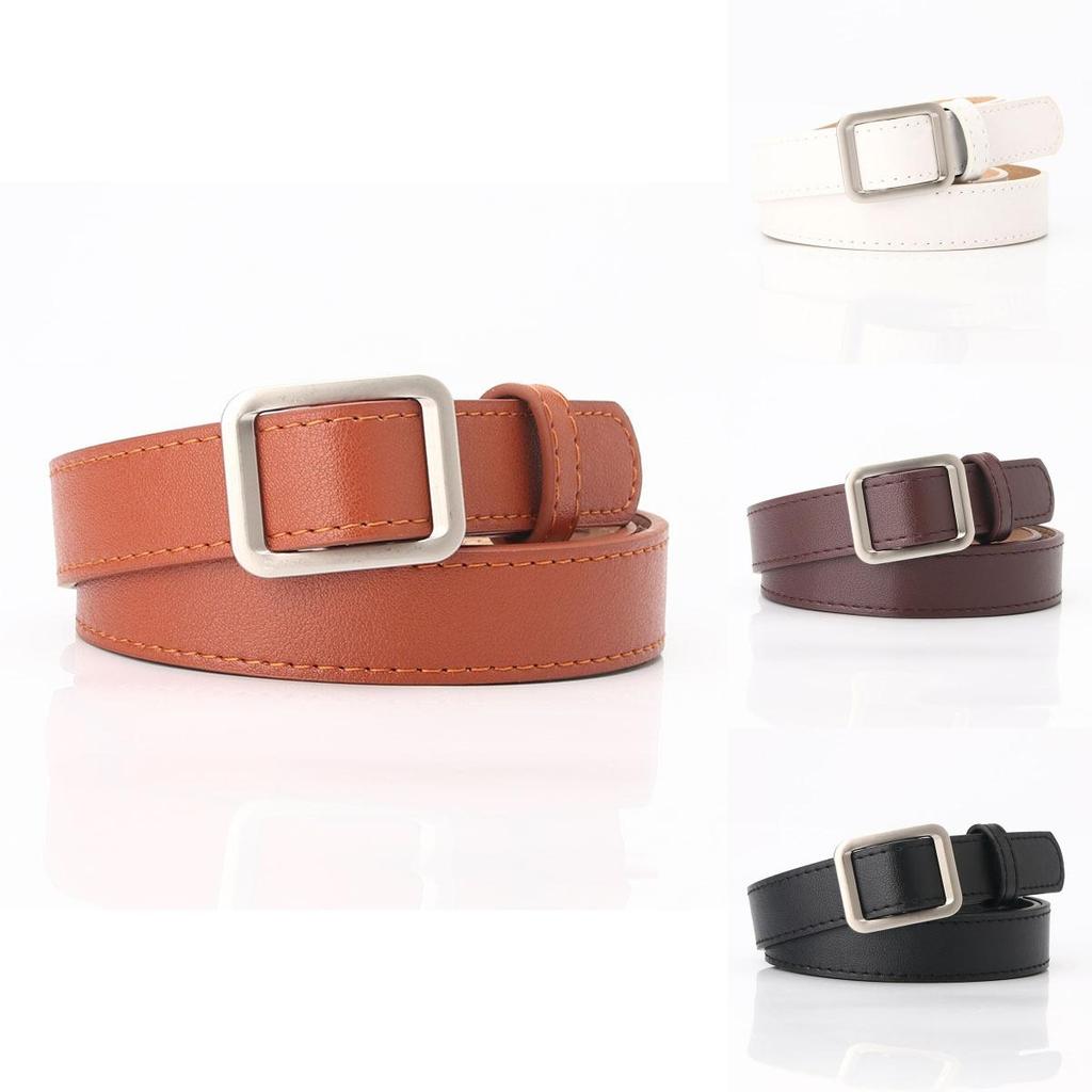 Ladies Simple No Punch Adjustable Belt With Alloy Buckle For Daily Use