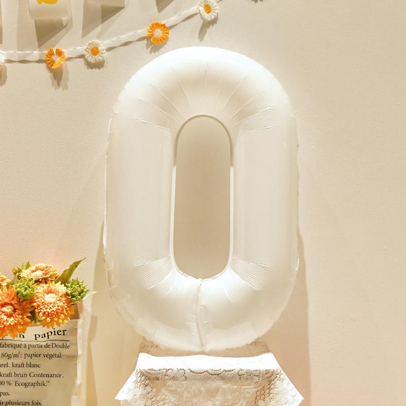 32 Inch White Number Balloons 0-9 Large Digital Foil Helium Ball Wedding Birthday Baby Shower Graduation Anniversary Party Decor