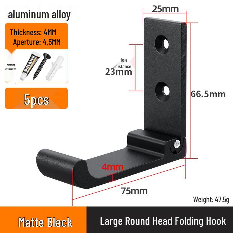 

Concealed Foldable Aluminum Wall Hooks