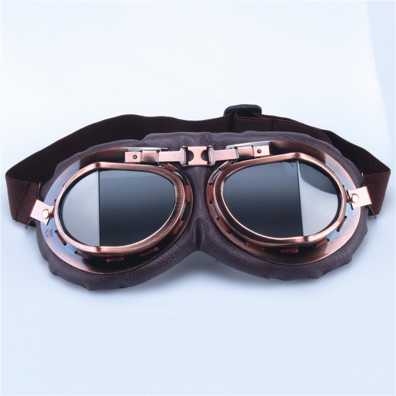 Retro Motorbike Motocross Helmet Pilot Goggles Jet Vintage Wwii Pilot Goggles Motorcycle Scooter Glasses Offroad Glasses