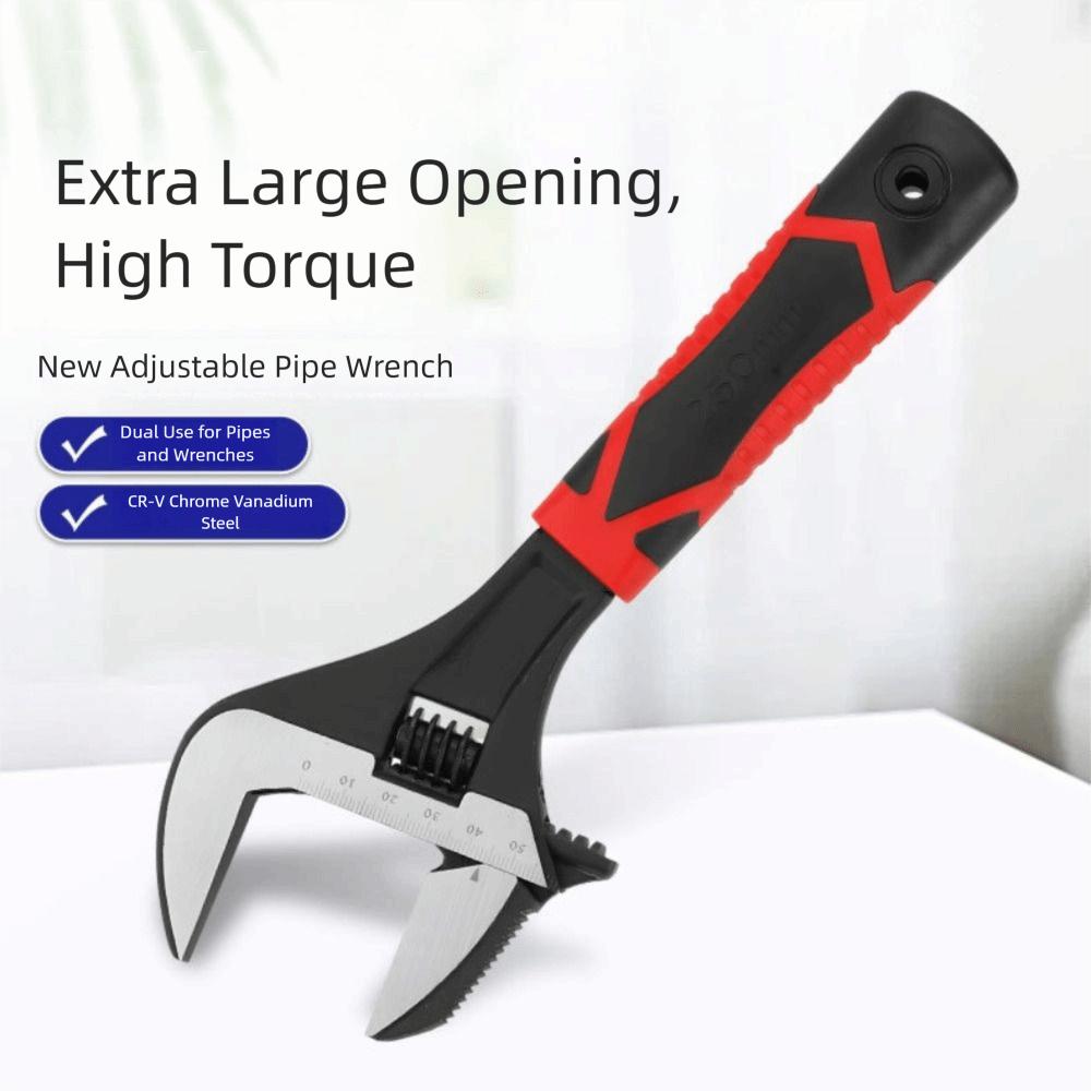 Short Handle Bathroom Wrench Sturdy Plumbing Wrench Universal Adjustable Spanner  Tight Spaces