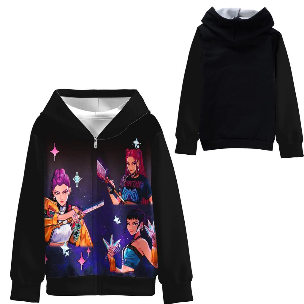 Girls Boys Hoodie Casual School Outdoor Sweatshirts For 2-12 Years Kids