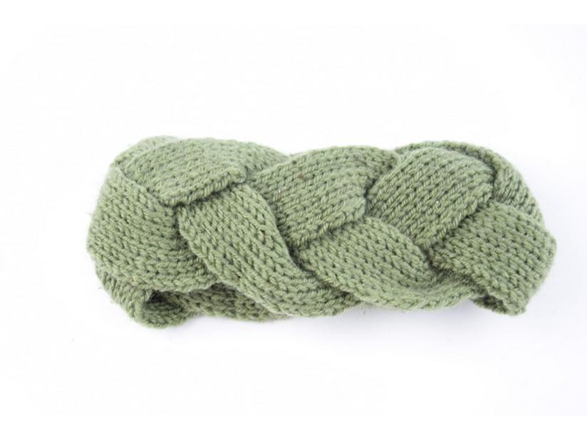 Handmade Woolen Cable Knit Headband Ear Warmer - European, American, Korean Style for Autumn/Winter