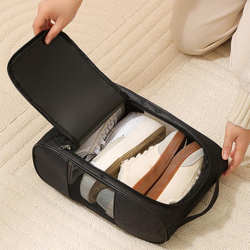 Tragbare Golfschuhtasche Oxford-Gewebe Schuhtragetaschen Atmungsaktiv Leichtgewichtige Golfhandtasche Staubdicht Fußball Tennisschuhtasche