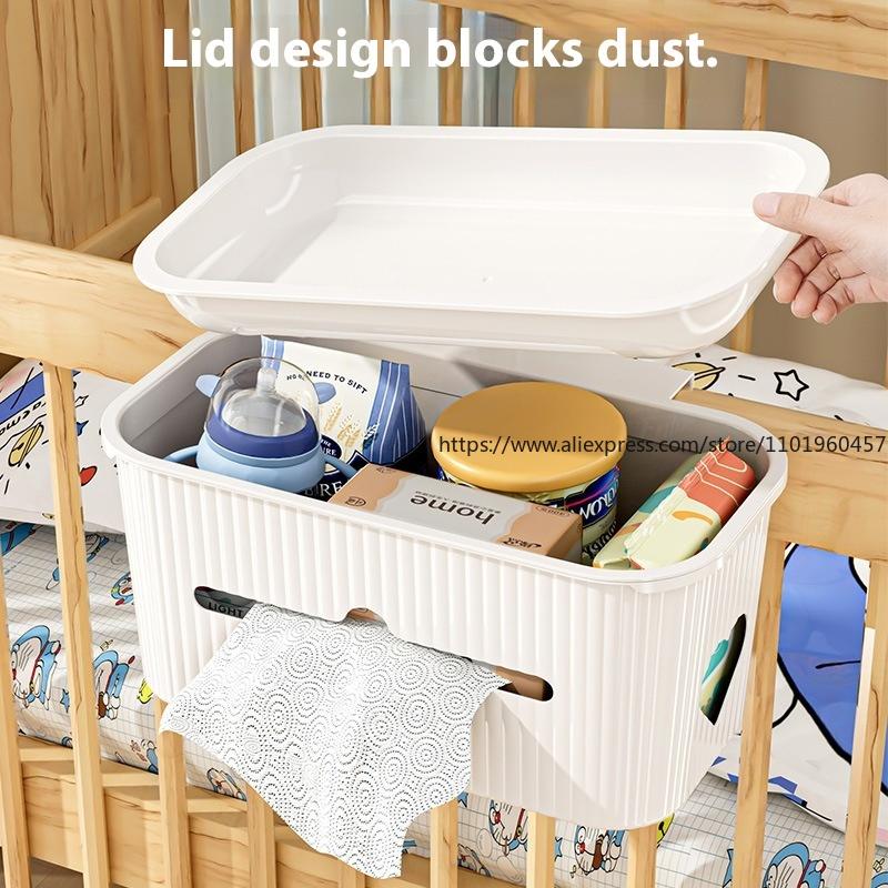 Bedside Basket Bedside Shelf Crib Hanging Baby Diaper Storage Box No Punching Upper Bunk Student Dormitory