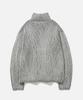 Vastic Two-Tone Knit Zip-Up_White / Black