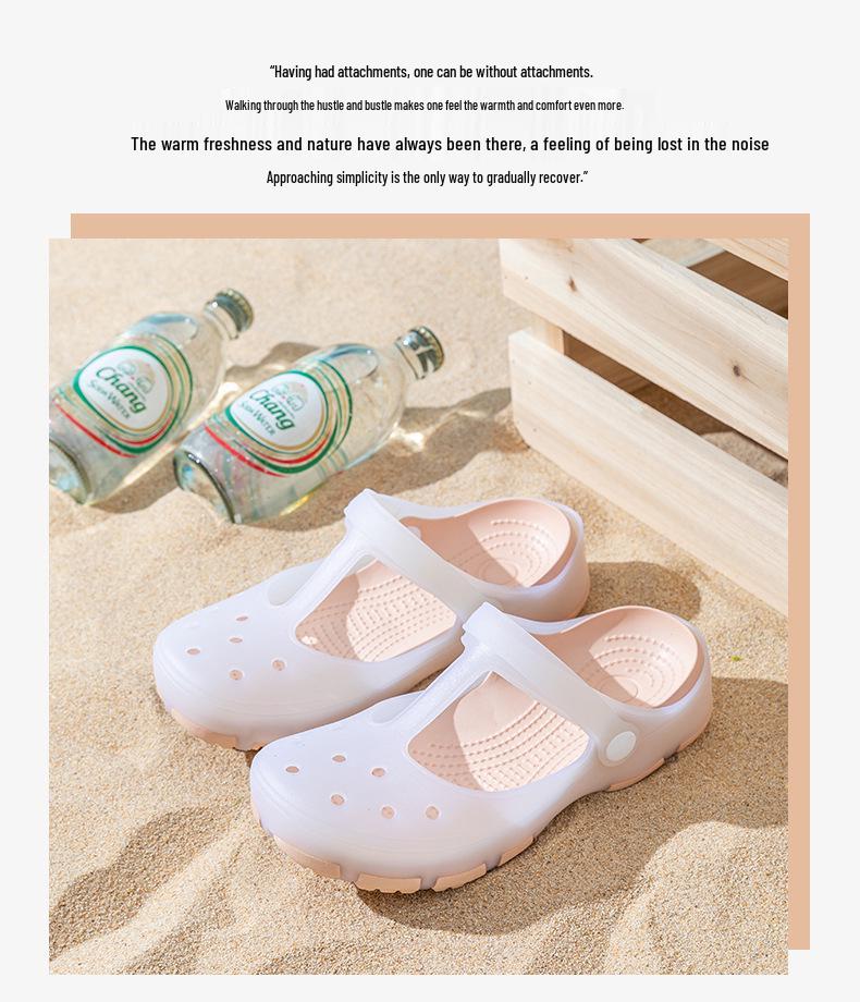Summer Anti-Slip Half Toe Sandals for Women: Soft Sole Thick Base Slippers for Nurses, Pregnant Women, and Outdoor Wear
