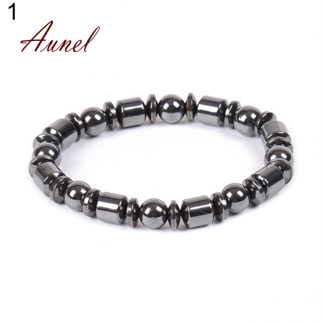 

Фантастический биомагнитный многогранный черный гематитовый магнитный браслет чёрный