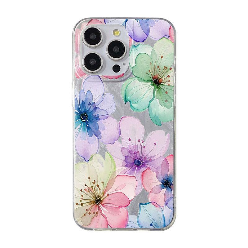 Premium Feather Flower for iPhone11/12/13/14/15/16promax Apple 17Pro Phone Case