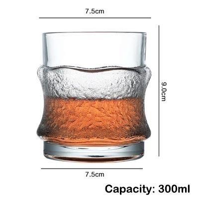 1PCS Whiskey Glass, Old Fashioned Rocks Glasses Tumblers, Glassware for Cocktail Scotch, Bourbon, Gin, Voldka, Brandy