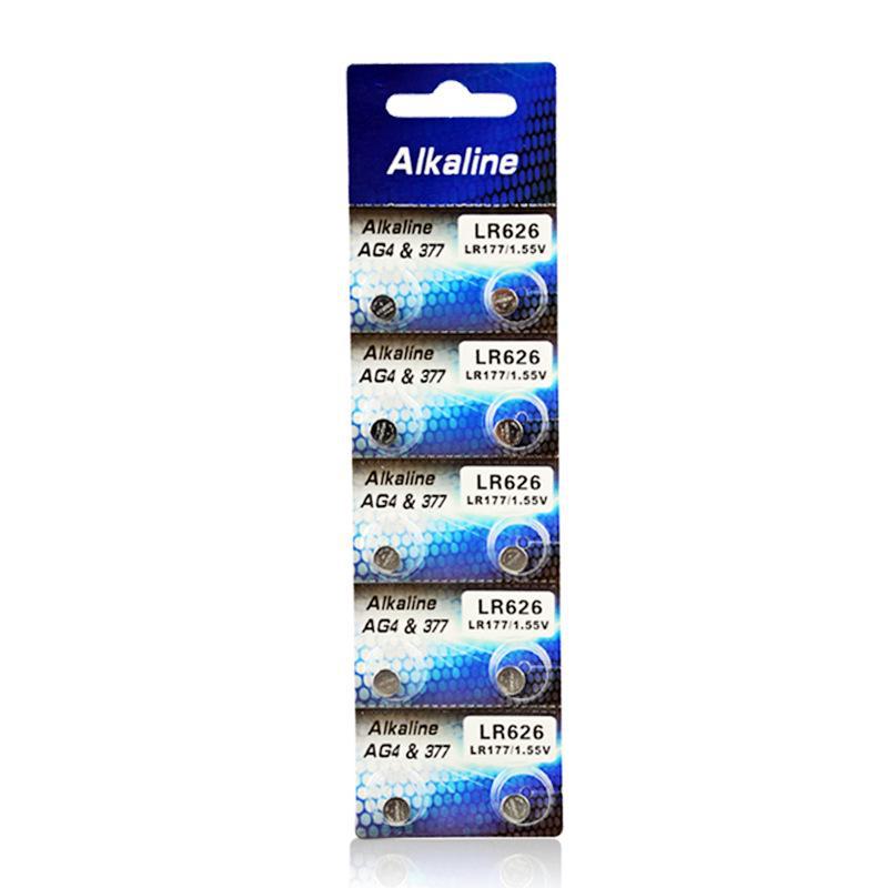 AG13/LR44 Alkaline Button Battery 1.55V for Watches, Toys, and Night Lights