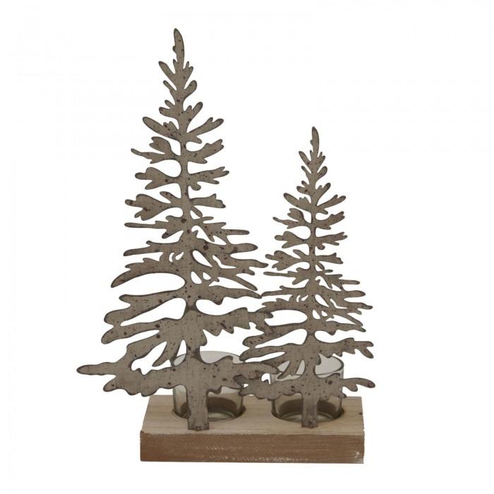 Hill Interiors Tree Silhouette Christmas Tealight Holder