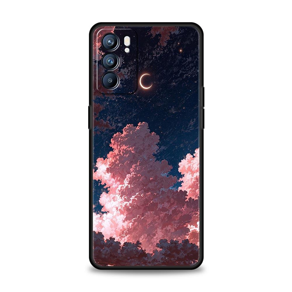 Fashion Art Sunset Glow Phone Case For Oppo Reno13 Reno12 Reno11 F Reno10 Pro A54 5G Find X5 A53 A52 A9 A17 4G A79 A80 A98 Cover