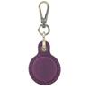 Retro Leather Leather Protective Case Protector KeyRing Keychain Locator Cover for Apple AirTag