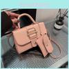 Urban Mini Square Crossbody Bag Pu Magnetic Closure Stitching Details For Streetwear Daily Outfit Essentials