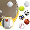 Round Acrylic Wall Clock Tennis Ball Design Silent Movement Battery Operated Modern Home Office Decorative Timepiece
