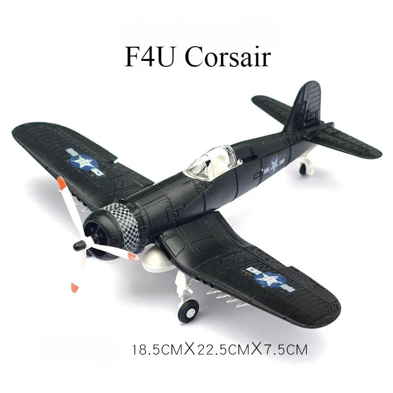 1/48 Seconde Guerre mondiale Américain Corsair Mustang Britannique Spitfire Hurricane Chasseur Allemand BF109 Kit Modèle d'Avion en Plastique à Assembler Jouet